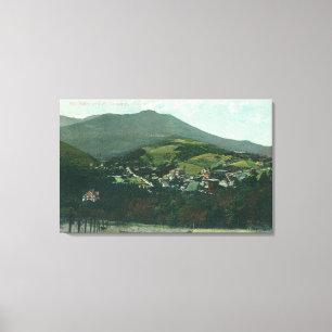 Toile Vue aérienne de la ville et du mont Tamalpais