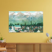 Toile Vue aérienne de la zone résidante de la ville (Insitu(Salon))