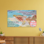 Toile Vue aérienne de l'aéroport municipal et de SF Bay (Insitu(Salon))