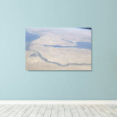 Toile Vue aérienne de l'Egypte et de la péninsule du Sin (Insitu (Plancher de Bois))