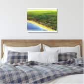 Toile Vue aérienne de Long Beach à York Beach (Insitu(Chambre))