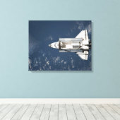 Toile Vue aérienne de Space Shuttle Discovery 3 (Insitu (Plancher de Bois))