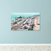 Toile Vue aérienne de Tent City depuis l'Hotel del Coron (Insitu (Plancher de Bois))