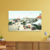 Toile Vue aérienne de Tent City et Amusement Plaza (Insitu(Salon))