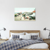 Toile Vue aérienne de Tent City et Amusement Plaza (Insitu(Chambre))