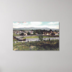 Toile Vue aérienne de TownAlturas, CA