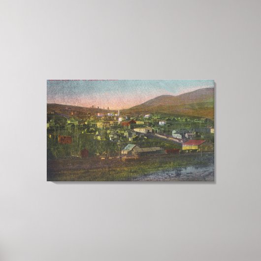 Toile Vue aérienne de TownJuliaetta, ID (Recto)