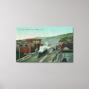 Toile Vue aérienne de train de PS d'avenue de Shattuck