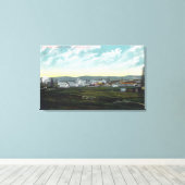 Toile Vue aérienne des champs pétrolifères du camp 27Coa (Insitu (Plancher de Bois))