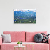 Toile Vue aérienne des lacs Jasper - Canada (Insitu(Salon))