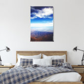 Toile Vue aérienne des montagnes brunes rouges (Insitu(Chambre))