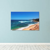 Toile Vue Aérienne Des Touristes Marchant Sur La Plage T (Insitu (Plancher de Bois))