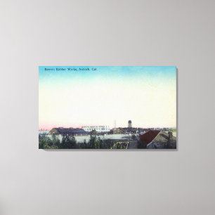 Toile Vue aérienne des travaux en caoutchouc de