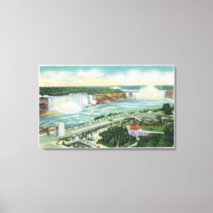 Toile Vue aérienne d'Oakes Garden Theatre et Falls