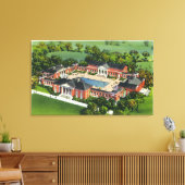 Toile Vue aérienne du centre de loisirs Spa de Saratoga (Insitu(Salon))