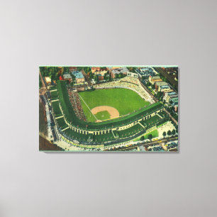 Toile Vue aérienne du champ de Wrigley # du 2Chicago, I