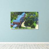 Toile Vue aérienne du Gideon Putnam Hotel, Spa (Insitu (Plancher de Bois))