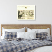 Toile Vue aérienne du jardin formel par Eric Dahlbergh (Insitu(Chambre))