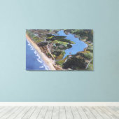 Toile Vue aérienne du lac Devil (Insitu (Plancher de Bois))