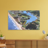 Toile Vue aérienne du lac Devil (Insitu(Salon))