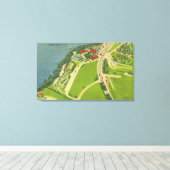 Toile Vue aérienne du parc Roseland (Insitu (Plancher de Bois))