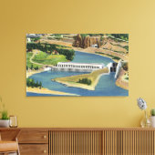 Toile Vue aérienne du Plante électrique du barrage de Bo (Insitu(Salon))