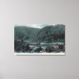 Toile Vue aérienne du pont du traversier ParrottSonora, 