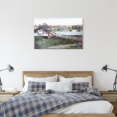 Toile Vue aérienne du pont LewistonLewiston, ID (Insitu(Chambre))