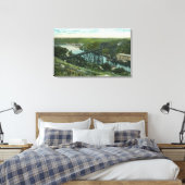 Toile Vue aérienne du ruisseau Rondout et du pont Wilbur (Insitu(Chambre))
