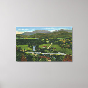 Toile Vue aérienne du saut de ski olympique de 60 mètres