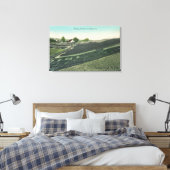 Toile Vue aérienne du séchage des prunes au soleil (Insitu(Chambre))