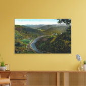 Toile Vue aérienne du sentier et de la vallée de Deerfie (Insitu(Salon))