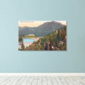 Toile Vue aérienne du sud depuis Monte Rio (Insitu (Plancher de Bois))