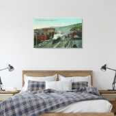 Toile Vue aérienne du train Shattuck Ave SP (Insitu(Chambre))