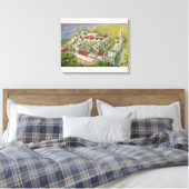 Toile Vue aérienne du village irlandais (Insitu(Chambre))