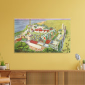 Toile Vue aérienne du village irlandais (Insitu(Salon))