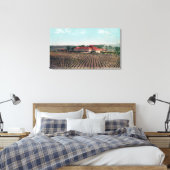 Toile Vue aérienne d'un vignoble et d'un vignoble de Cal (Insitu(Chambre))