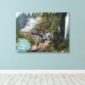 Toile Vue aérienne d'une gare (Insitu (Plancher de Bois))