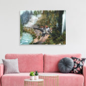 Toile Vue aérienne d'une gare (Insitu(Salon))