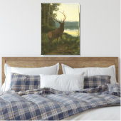 Toile Vue arrière du lac Elk Vue sur un lac (Insitu(Chambre))