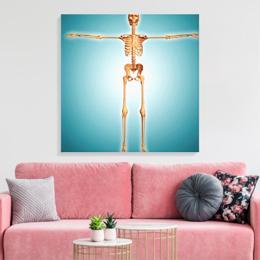 Toile Vue Avant Du Système Skeletal Humain (Insitu(Salon))