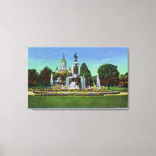 Toile Vue avec le bâtiment de capitol d'état dans la