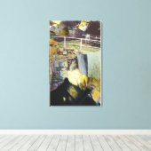 Toile Vue Cascade d'or et pont naturel (Insitu (Plancher de Bois))