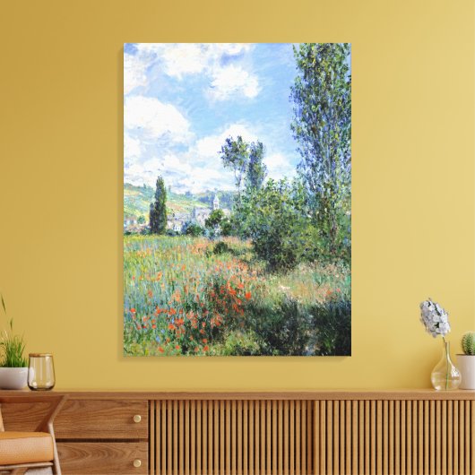 Toile Vue Claude Monet de Vétheuil (Insitu(Salon))