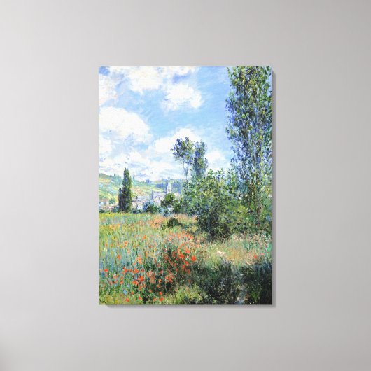 Toile Vue Claude Monet de Vétheuil (Recto)