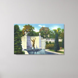 Toile Vue commémorative de fontaine de Spencer Trask