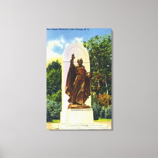 Toile Vue commémorative du père Jogues (Recto)