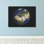 Toile Vue complète de l'Afrique, de l'Europe et du Moyen (Insitu (Plancher de Bois))