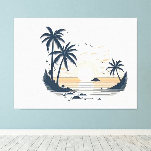 Toile Vue côté plage (Insitu (Plancher de Bois))