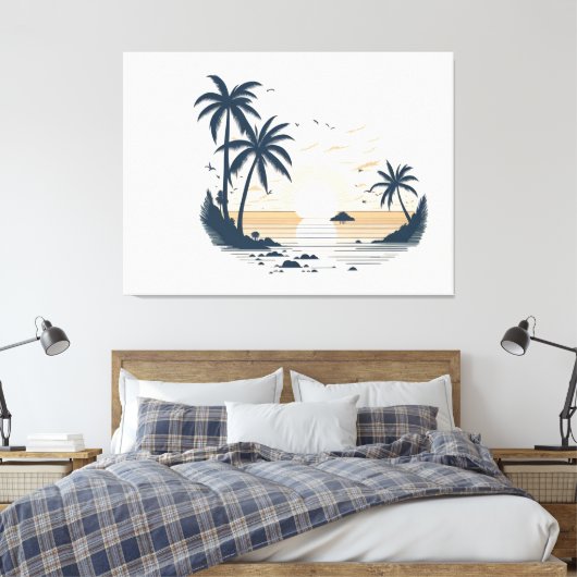 Toile Vue côté plage (Insitu(Chambre))